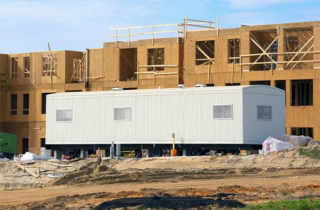 construction site with mobile office rentals in North Highlands CA